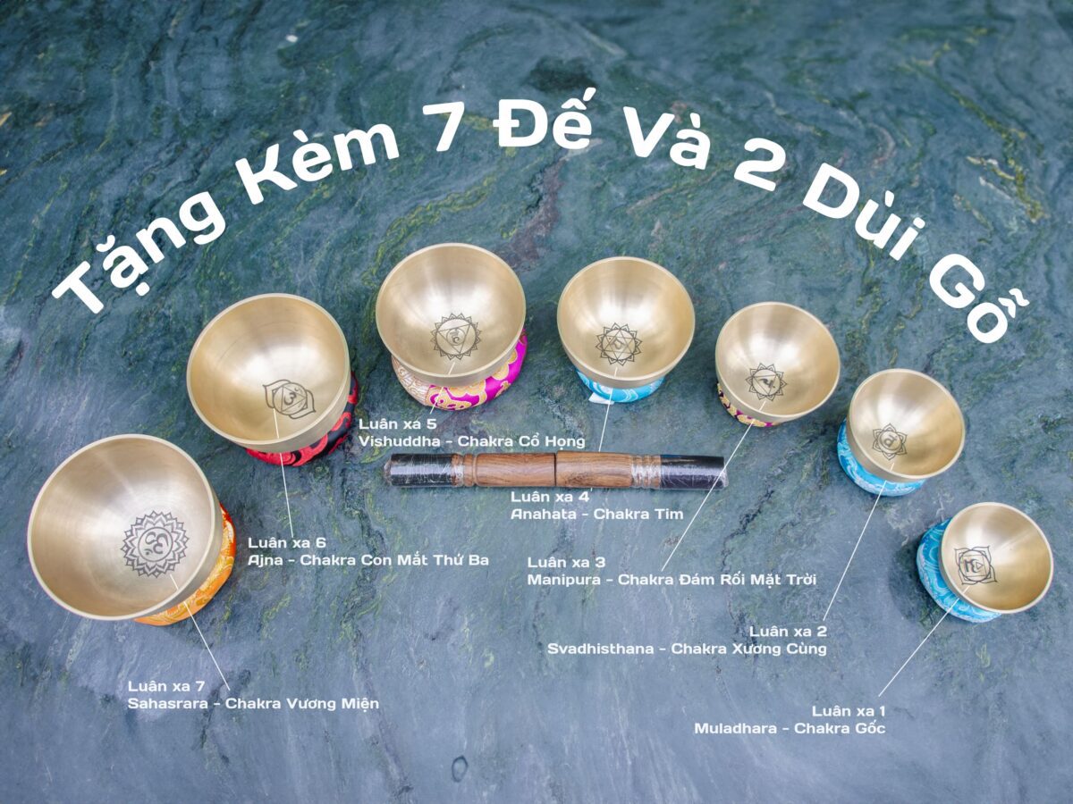 dsc00013 bộ 7 chuông mini 7.6cm 13cm, khắc hoạ tiết charka