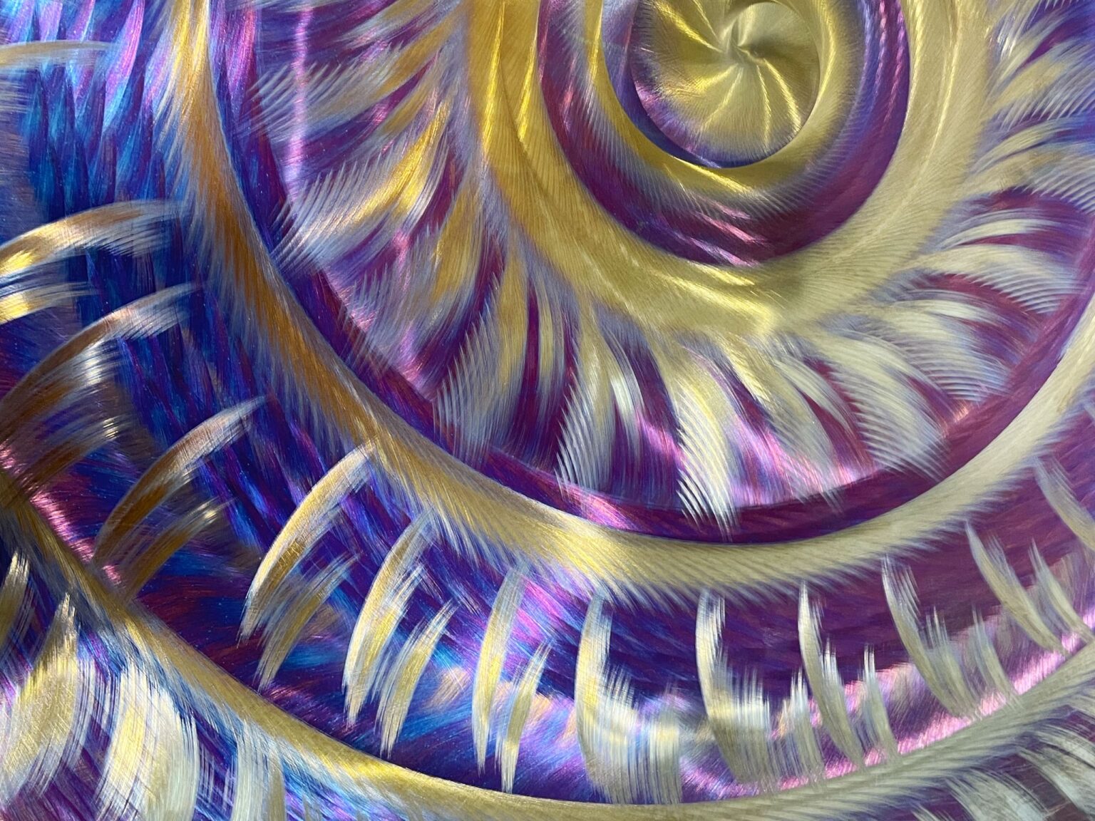 Grotta Sonora Deep Gong – Purple Thousand Petals 86cm