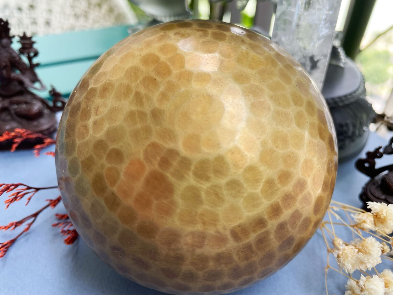 Chuông Máy Chấm Bi 8cm Tặng Kèm Dùi Gỗ