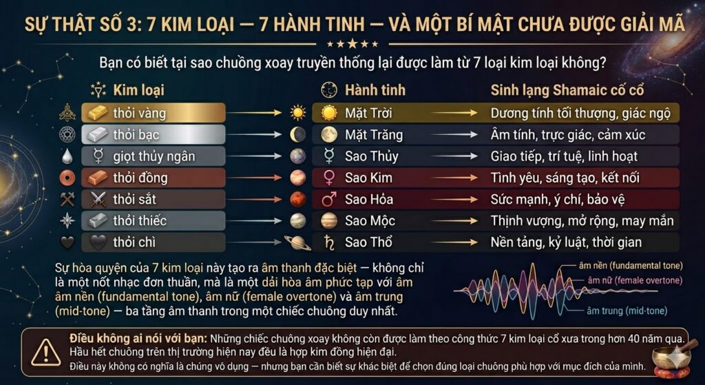 Sự Thật Số 3: 7 Kim Loại — 7 Hành Tinh — Và Một Bí Mật Chưa Được Giải Mã