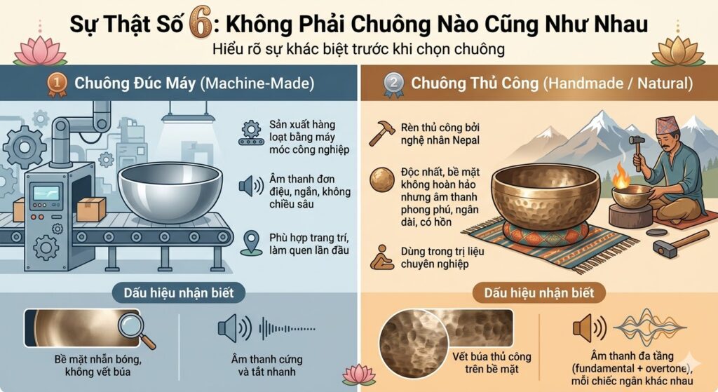 Sự Thật Số 6: Không Phải Chuông Nào Cũng Như Nhau