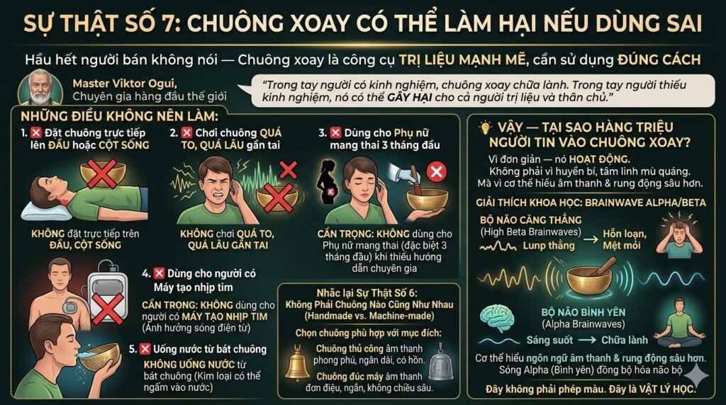 Sự Thật Số 7: Chuông Xoay Có Thể Làm Hại Nếu Dùng Sai