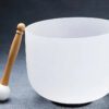 12-White Frosted Crystal Singing Bowl 06 Chuông thạch anh 12 inch Màu Trắng (White Frosted) CDEFGAB