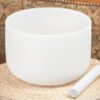 14-White Frosted Crystal Singing Bowl 01 Chuông thạch anh 14 inch Màu Trắng (White Frosted) CDEFGAB