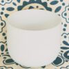 7-White Frosted Crystal Singing Bowl 02 Chuông thạch anh 7 inch Màu Trắng (White Frosted) CDEFGAB