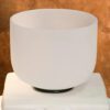 8-White Frosted Crystal Singing Bowl 02 Chuông thạch anh 8 inch Màu Trắng (White Frosted) CDEFGAB