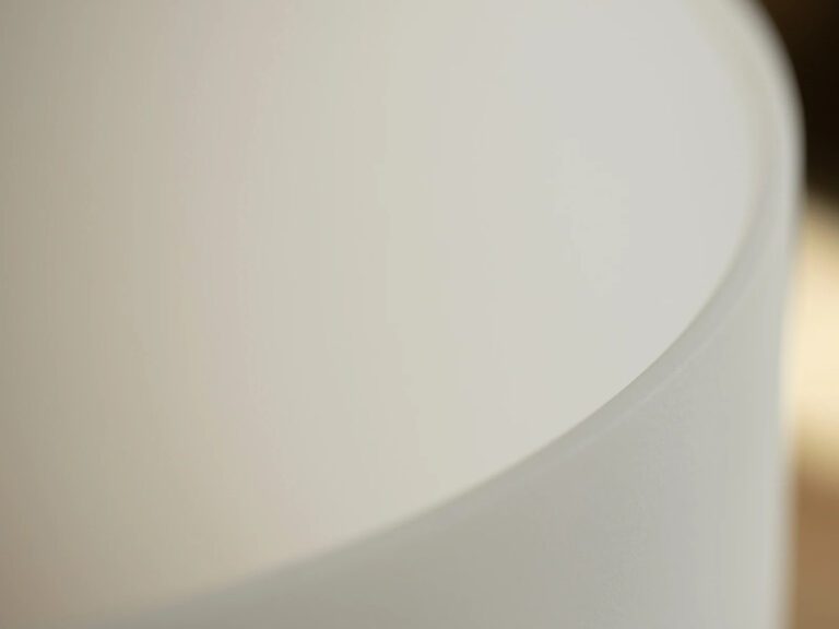 Chuông thạch anh 9 inch Màu Trắng (White Frosted) CDEFGAB