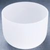9-White Frosted Crystal Singing Bowl 03 Chuông thạch anh 9 inch Màu Trắng (White Frosted) CDEFGAB