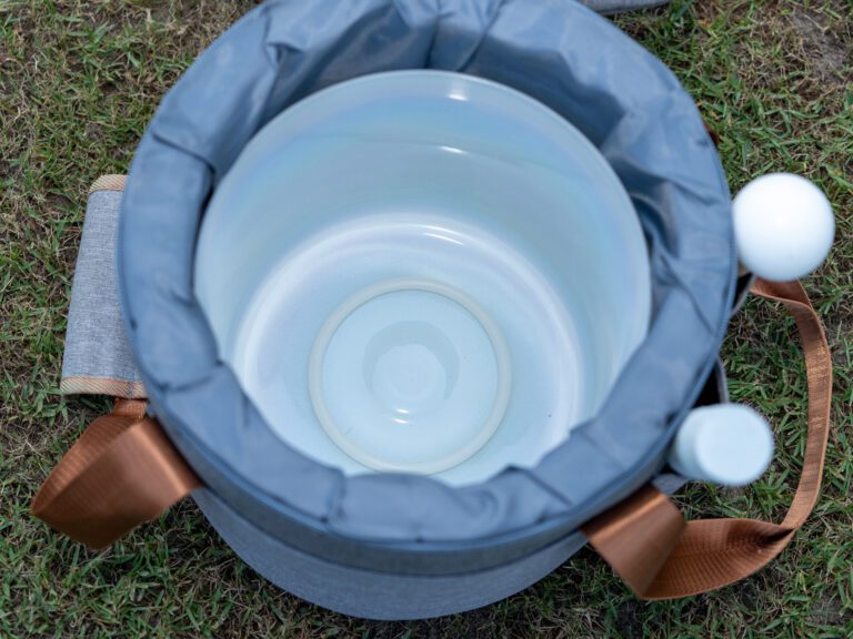 Chuông thạch anh 8 inch màu ngọc trai Note G 432hz