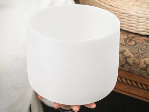 Chuông thạch anh 6 inch Màu Trắng (White Frosted) CDEFGAB