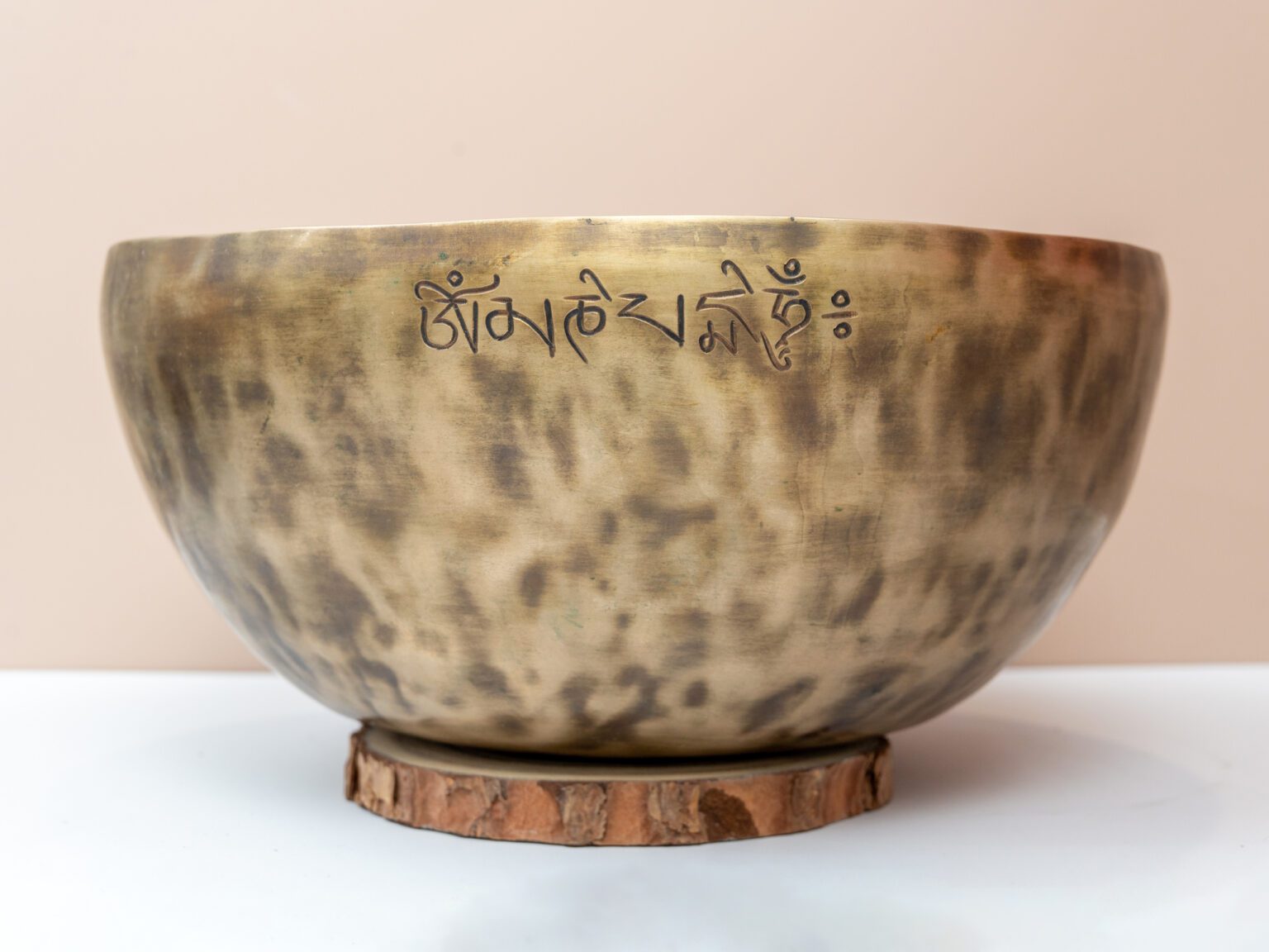 Chuông Xoay Himalaya Màu Cọp Khắc Full Moon | A2# | Ø28cm | 2.16kg