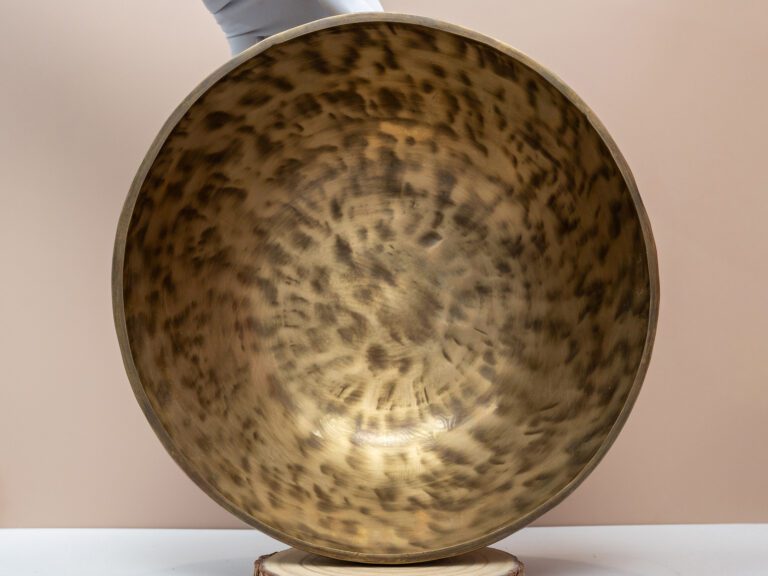 Chuông Xoay Himalaya Màu Cọp Khắc Full Moon | A2# | Ø28cm | 2.16kg