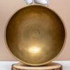 Chuông Xoay Himalaya Vàng Trơn Note D4 | Ø17cm | 0.95kg