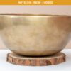 Chuông Xoay Himalaya Vàng Trơn Note G3 | Ø19cm | 1.05kg
