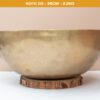 Chuông Xoay Himalaya Vàng Trơn Note D3 | Ø26cm | 2.2kg