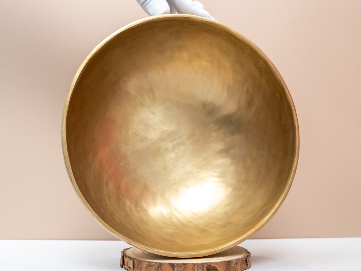 Chuông Xoay Himalaya Vàng Trơn Note D3 | Ø26cm | 2.2kg