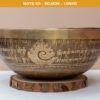 05.02.20260056 Chuông Xoay Himalaya Vàng Khắc Chú Om Mani Padme Hum | E3 | Ø20.5cm | 1.05kg