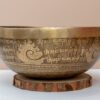 05.02.20260057 Chuông Xoay Himalaya Vàng Khắc Chú Om Mani Padme Hum | E3 | Ø20.5cm | 1.05kg