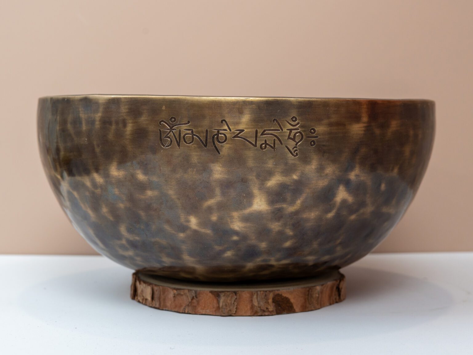 Chuông Xoay Himalaya Màu Cọp Khắc Full Moon | A2# | Ø27cm | 2.2kg