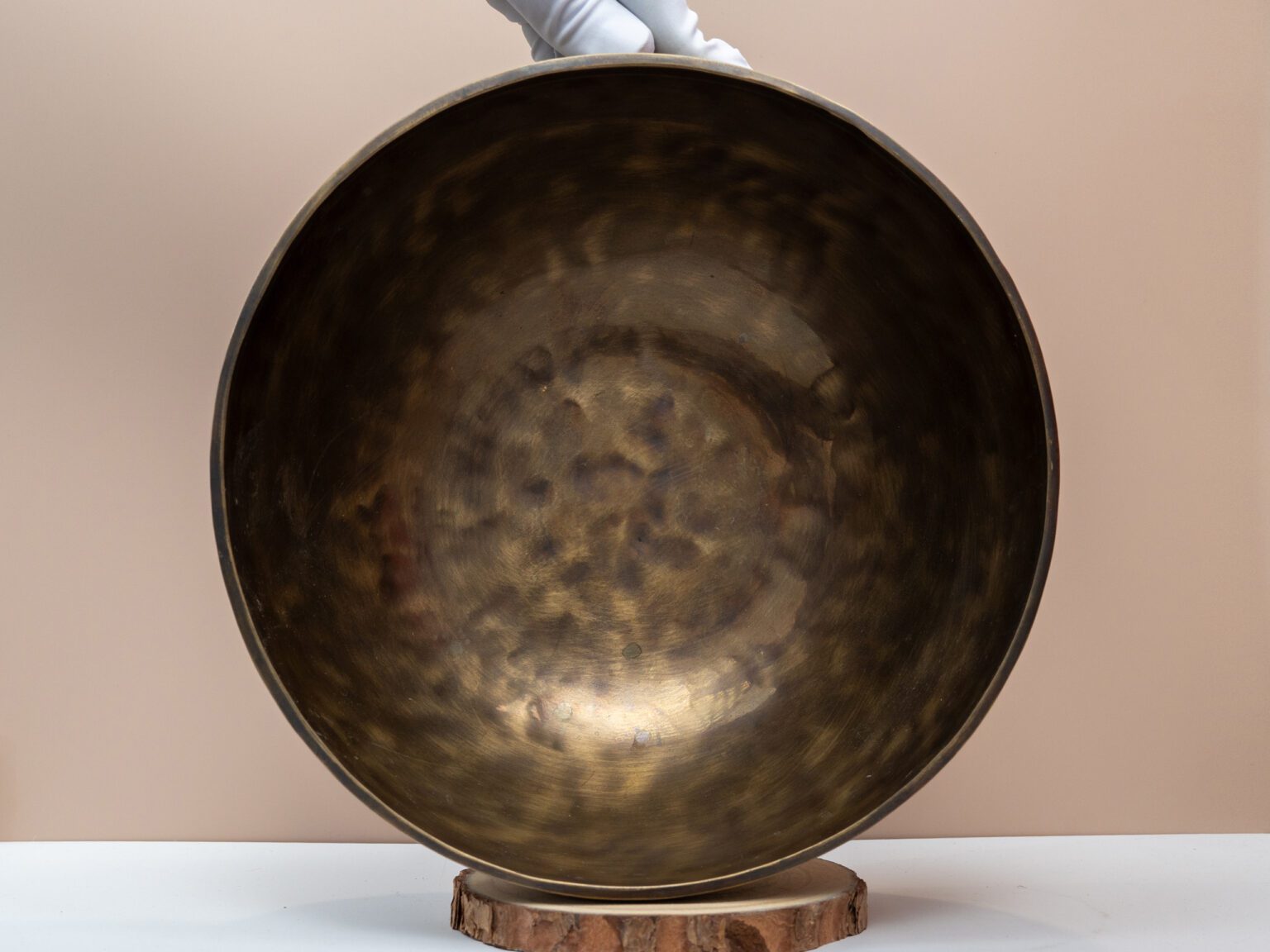 Chuông Xoay Himalaya Màu Cọp Khắc Full Moon | A2# | Ø27cm | 2.2kg