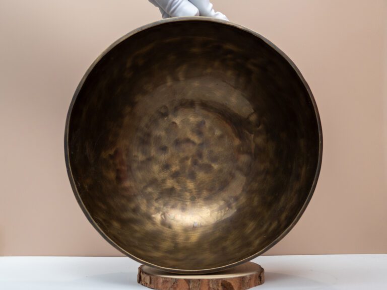 Chuông Xoay Himalaya Màu Cọp Khắc Full Moon | A2# | Ø27cm | 2.2kg