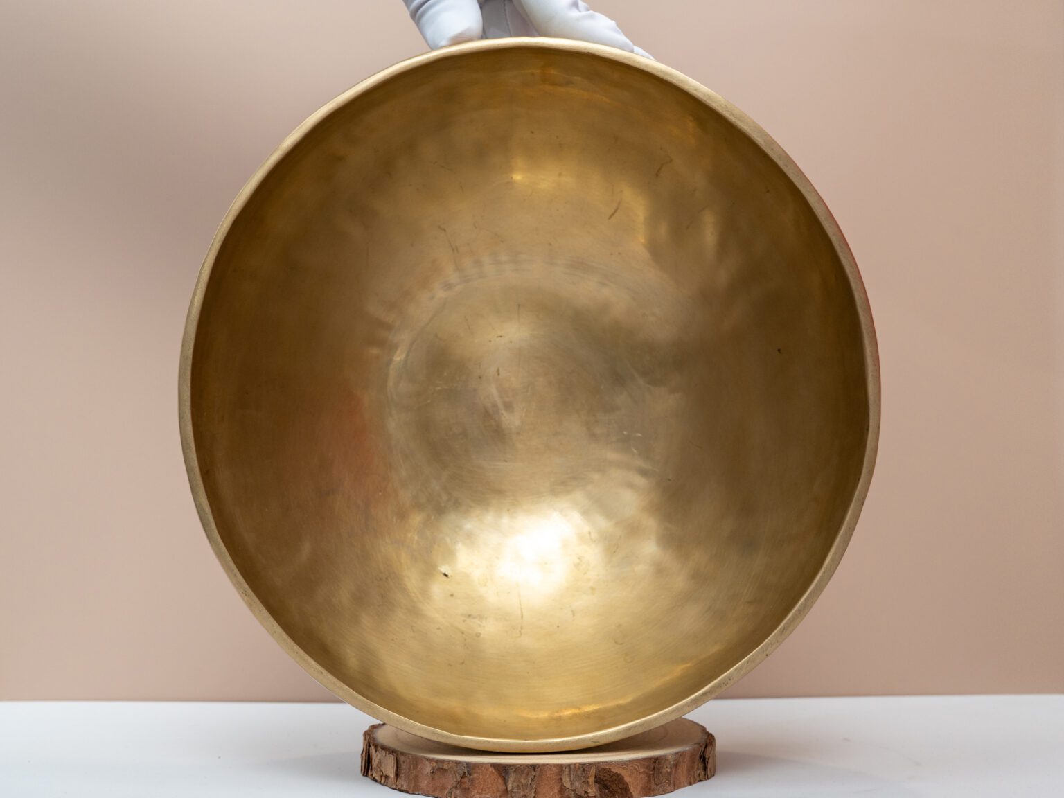 Chuông Xoay Himalaya Vàng Trơn Note C3 | Ø27cm | 1.62kg