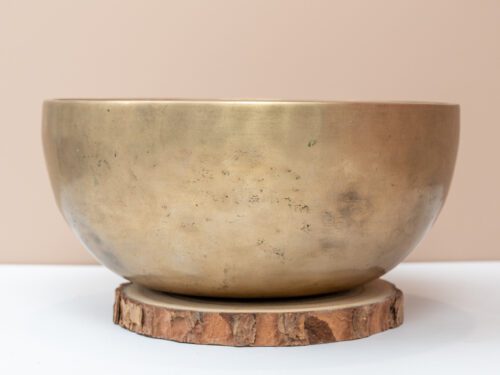 Chuông Xoay Himalaya Vàng Trơn Note A3 | Ø21cm | 1.4kg