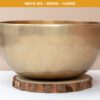 Chuông Xoay Himalaya Vàng Trơn Note B3 | Ø20cm | 1.43kg