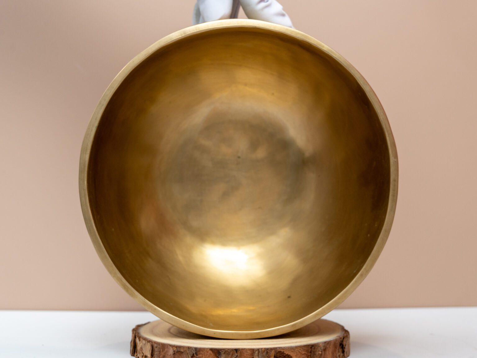 Chuông Xoay Himalaya Vàng Trơn Note B3 | Ø20cm | 1.43kg