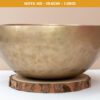 Chuông Xoay Himalaya Vàng Trơn Note A3 | Ø19.5cm | 1.13kg