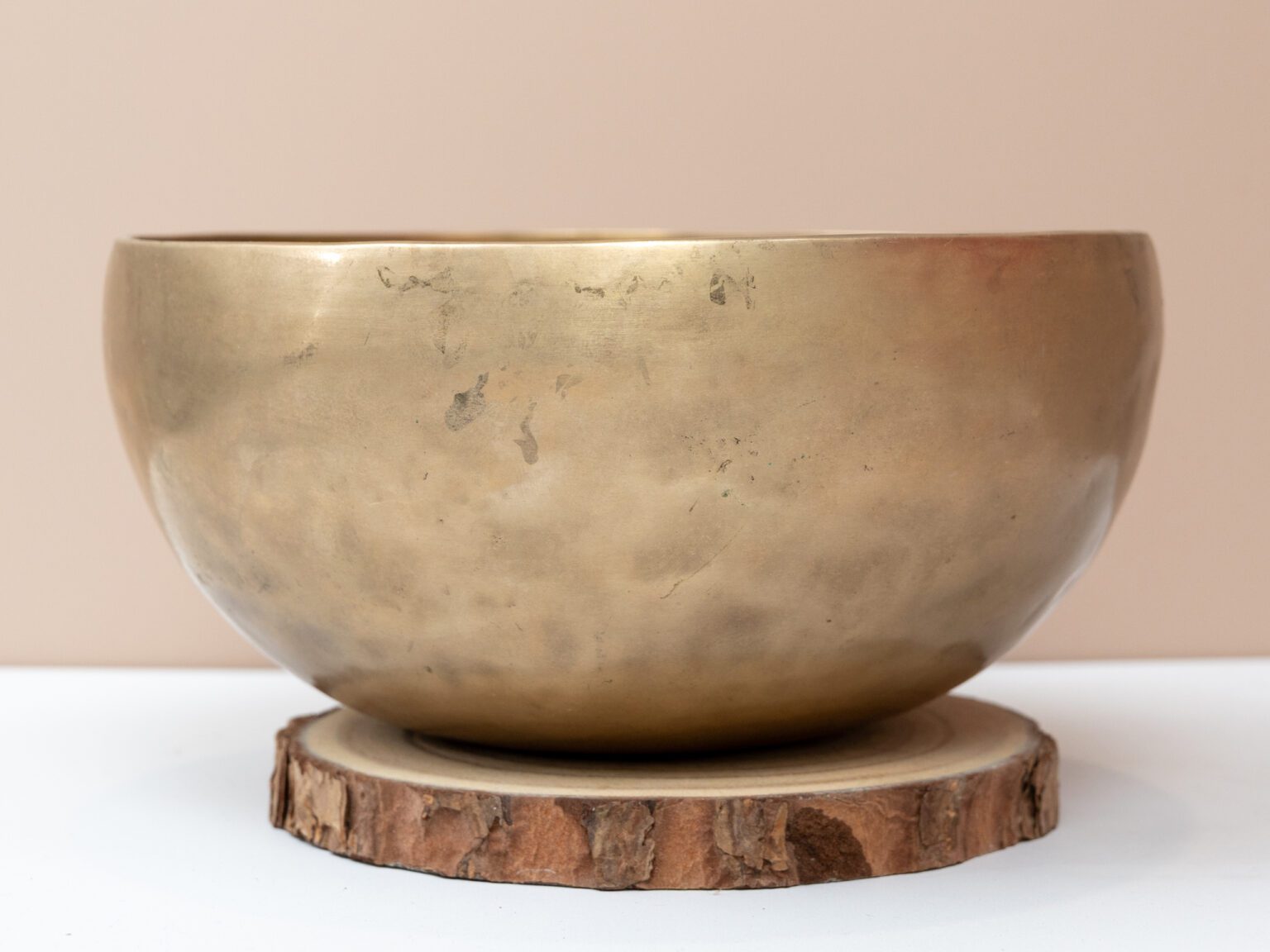 Chuông Xoay Himalaya Vàng Trơn Note A3 | Ø19.5cm | 1.13kg