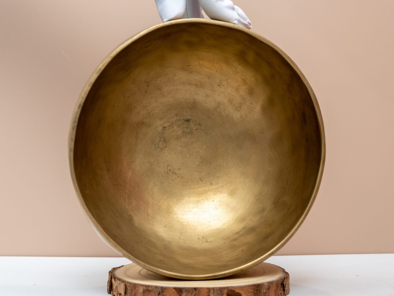 Chuông Xoay Himalaya Vàng Trơn Note A3 | Ø19.5cm | 1.13kg