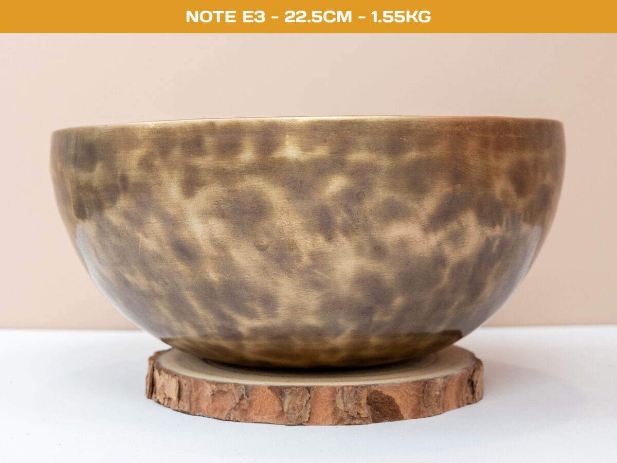 05.02.20260095 Chuông Xoay Himalaya Màu Cọp Trơn | E3 | Ø22.5cm | 1.55kg