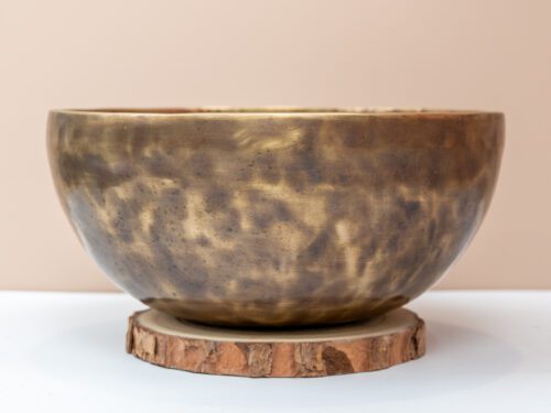 Chuông Xoay Himalaya Màu Cọp Trơn | E3 | Ø22.5cm | 1.55kg