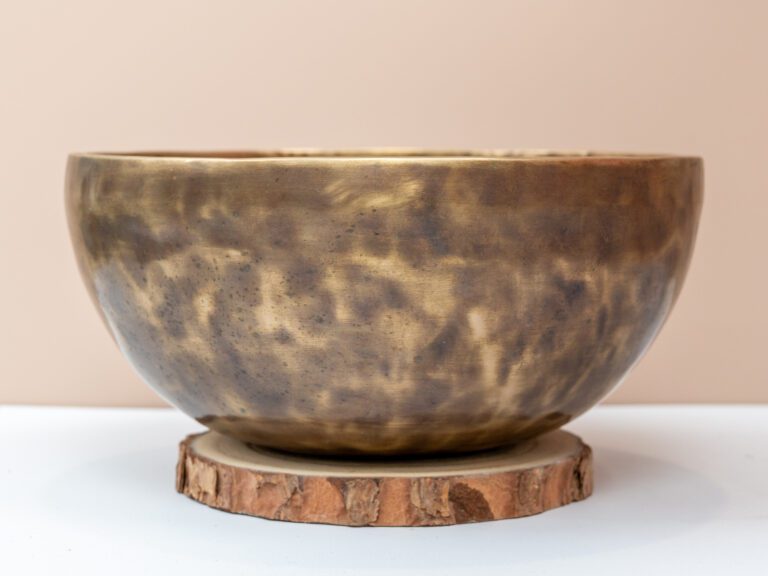 Chuông Xoay Himalaya Màu Cọp Trơn | E3 | Ø22.5cm | 1.55kg