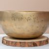 Chuông Xoay Himalaya Vàng Khắc Full Moon | F3# | Ø17cm | 0.7kg