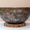 Chuông Xoay Himalaya Màu Cọp Khắc Full Moon | D3 | Ø21.5cm | 1.32kg