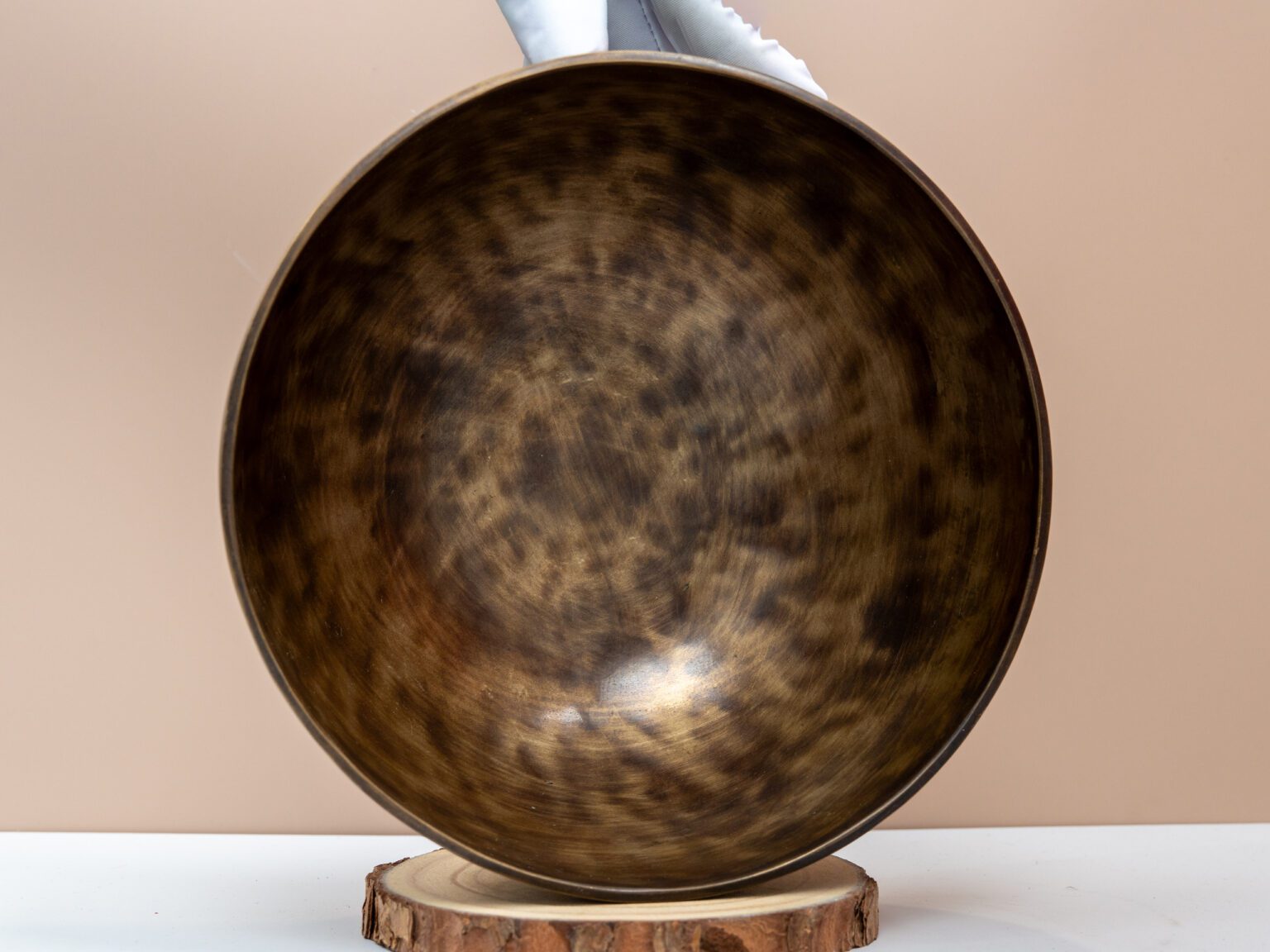 Chuông Xoay Himalaya Màu Cọp Khắc Full Moon | D3 | Ø21.5cm | 1.32kg