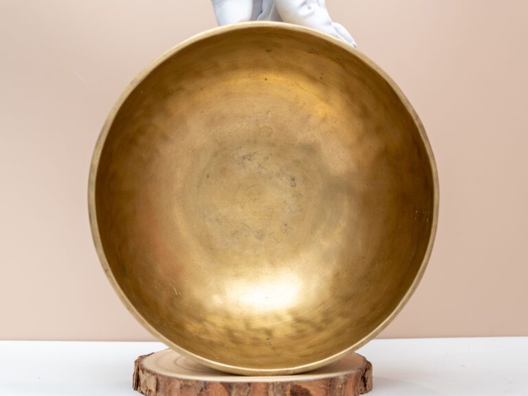 Chuông Xoay Himalaya Vàng Trơn Note F3# | Ø19.5cm | 1.12kg