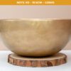 Chuông Xoay Himalaya Vàng Trơn Note A3# | Ø19.5cm | 1.05kg