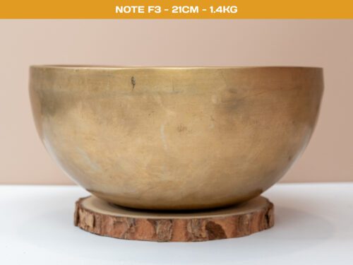 Chuông Xoay Himalaya Vàng Trơn Note F3# | Ø21cm | 1.4kg