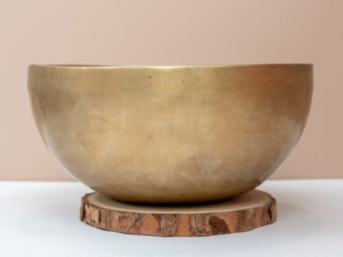 Chuông Xoay Himalaya Vàng Trơn Note F3# | Ø21cm | 1.4kg