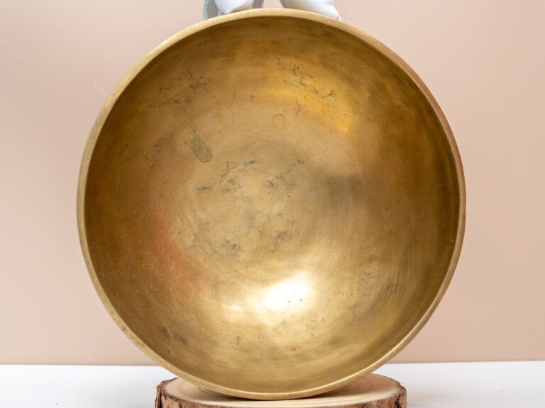 Chuông Xoay Himalaya Vàng Trơn Note F3# | Ø21cm | 1.4kg