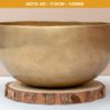Chuông Xoay Himalaya Vàng Trơn Note A3# | Ø17.5cm | 1kg
