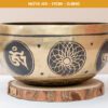 Chuông Xoay Himalaya Vàng Khắc Chú Om Mani Padme Hum | A3 | Ø17cm | 0.8kg
