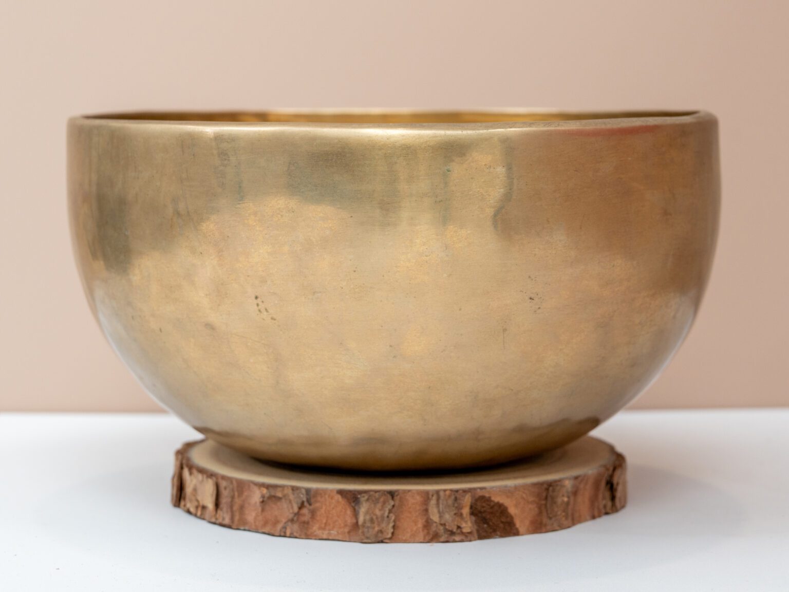 Chuông Xoay Himalaya Vàng Trơn Note E3 | Ø21cm | 1.18kg