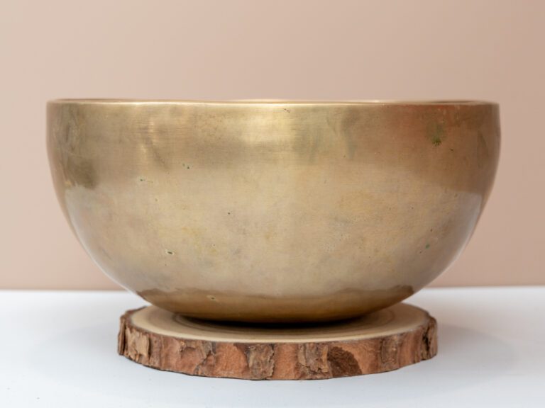 Chuông Xoay Himalaya Vàng Trơn Note F3 | Ø20.5cm | 1.22kg