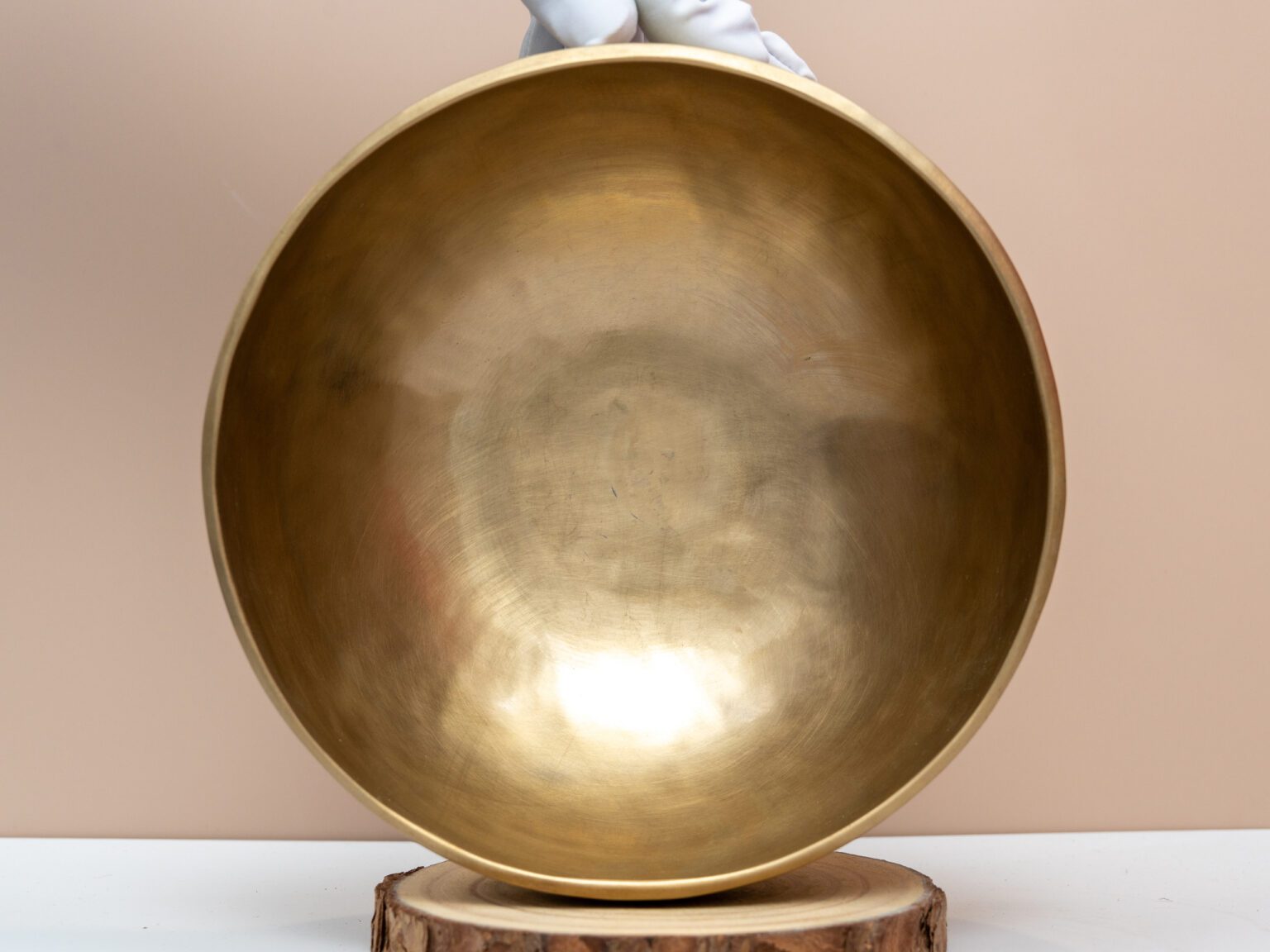 Chuông Xoay Himalaya Vàng Trơn Note F3 | Ø20.5cm | 1.22kg