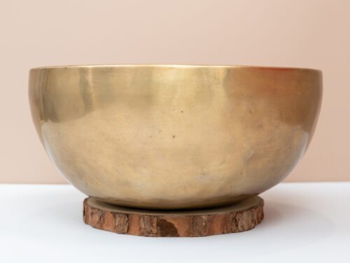 Chuông Xoay Himalaya Vàng Trơn Note C3 | Ø23cm | 1.41kg