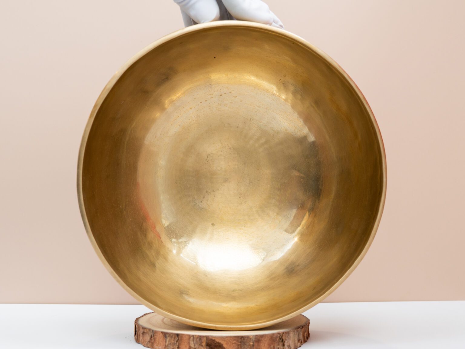 Chuông Xoay Himalaya Vàng Trơn Note C3 | Ø23cm | 1.41kg